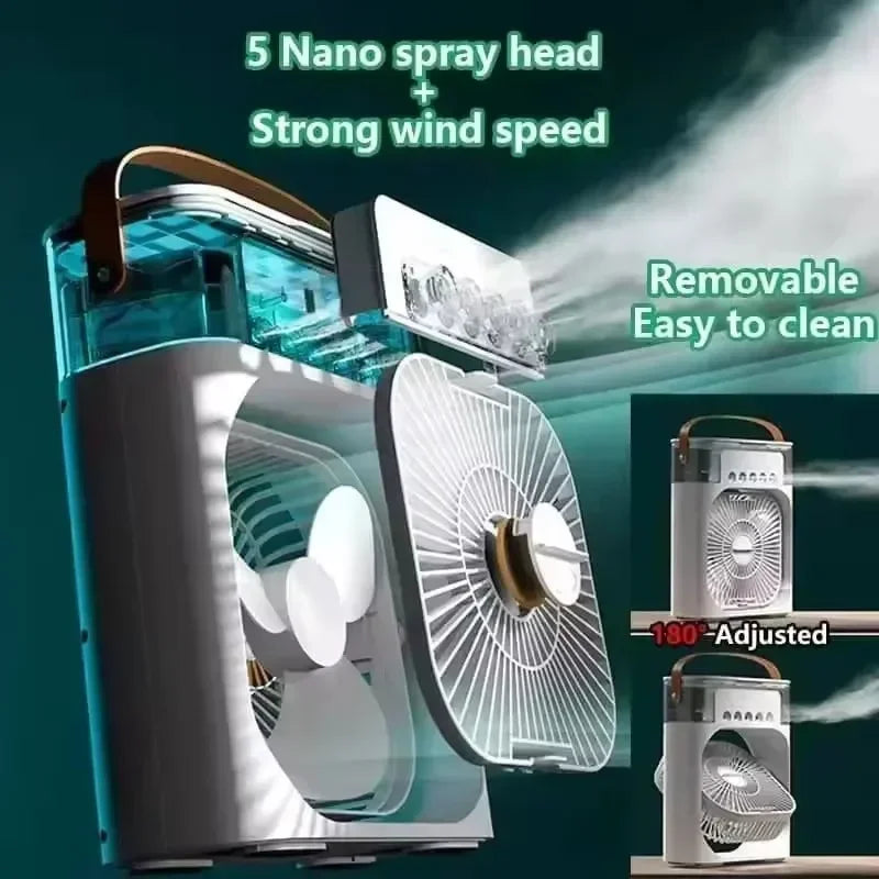 Portable 500mL Air Cooler & Humidifier