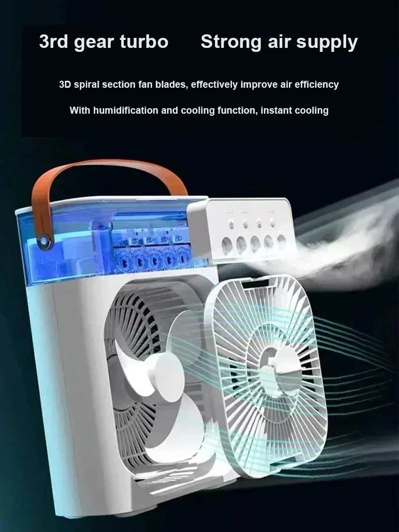 Portable 500mL Air Cooler & Humidifier